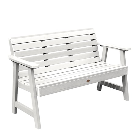 Highwood Usa 5ft Weatherly Garden Bench Outdoor Furniture for Patio, Backyard, Garden AD-BENW3-WHE